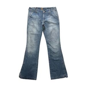 Vintage Y2K 7 for All Mankind 100% Cotton Flare Jeans Size 28